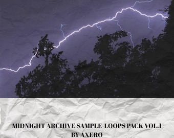 Midnight Archive Loop & Sample Pack (Trapsoul-Rnb-HyperPop-Midi-Presets) with all stems 60+Unique Sound