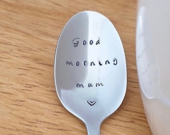 Good Morning Mum On The Bowl Of A Teaspoon Spoon