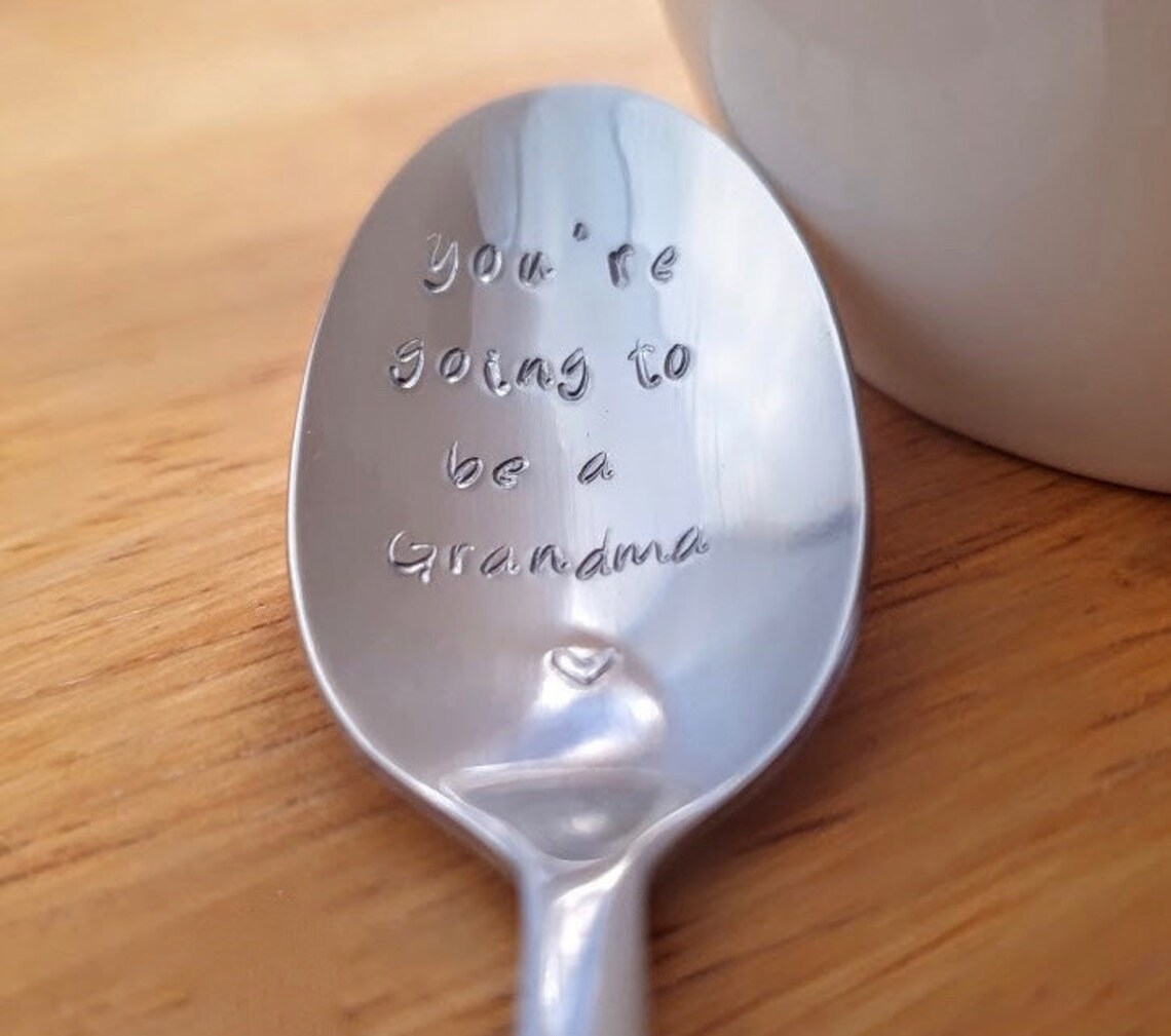 Custom Spoon Text on the Bowl of Spoon. Grandparent Custom Etsy UK
