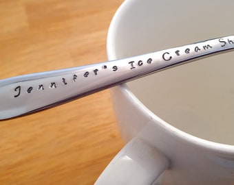 Pelle à glace personnalisée, cuillère, cadeau d'un ami, personnalisé, cuillère à dessert