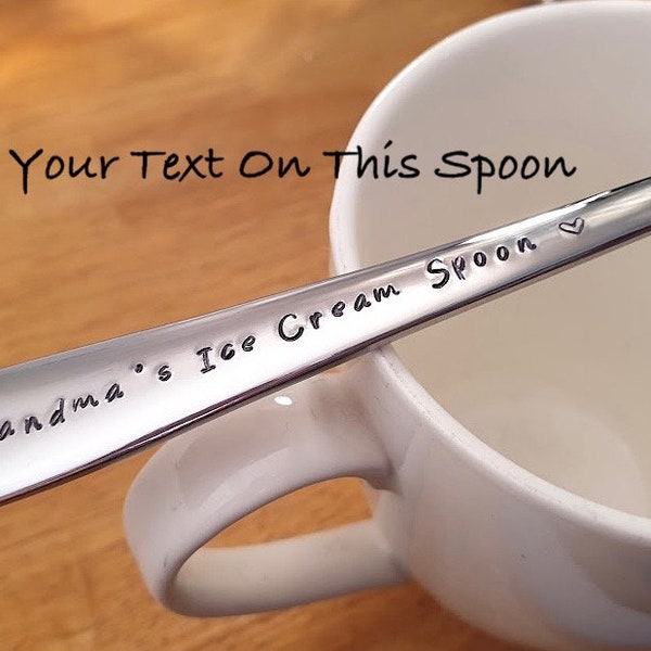 Grandma's Ice Cream Spoon , Pa's Ice Cream Shovel,Grandpa Gift,Grandads gift,Custom Grandad gift