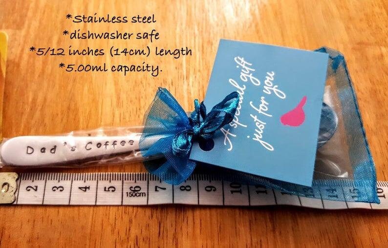 Customisable His, Hers His and Hers,Couples Gift,Housewarming gift,wedding gift,Engagement gift,Mr, Mrs, Hand Stamped Teaspoon,t image 5