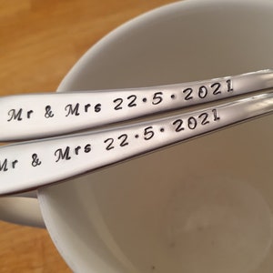 Wedding Gift,Anniversary Spoons,Mrs and Mrs,Anniversary Date,Wedding Date,Valentines Day, Custom Anniversary,Personalised