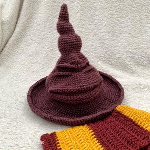 Sorting Hat crochet English Pattern PDF for 0-3/3-6 m – Crochet Sorting Hat for babies