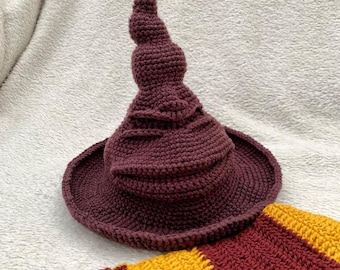 Sorting Hat crochet English Pattern PDF for 0-3/3-6 m – Crochet Sorting Hat for babies
