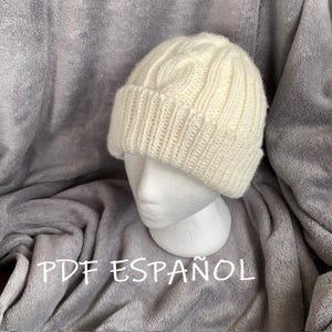 Hochwertiger Hut – 2-in-1-PDF-Schnittmuster auf Spanisch. Schnittmuster für Hüte für Erwachsene und Kinder im Loewe-Stil.