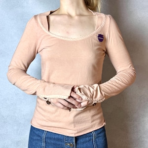 Vintage Miss Sixty Long Sleeve Top Pink Y2K Women&#39;s Size M