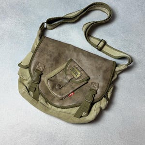 Vintage Diesel Military Messenger Bag Multipocket Cargo Utility Y2K 90&#39;s