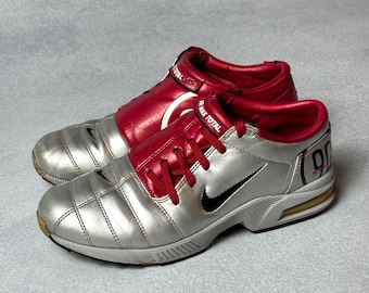 Rare Vintage Nike Air Max Total 365 Shoes Trainers Red Football Size 38.5