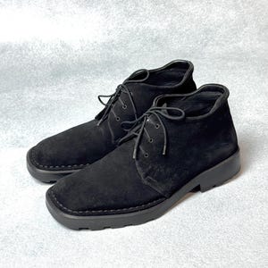 Salvatore Ferragamo Studio Black Suede Lace-Up Mens Dress Shoes Size 9.5B‎ Salvatore Ferragamo Black Suede Men main image 2
