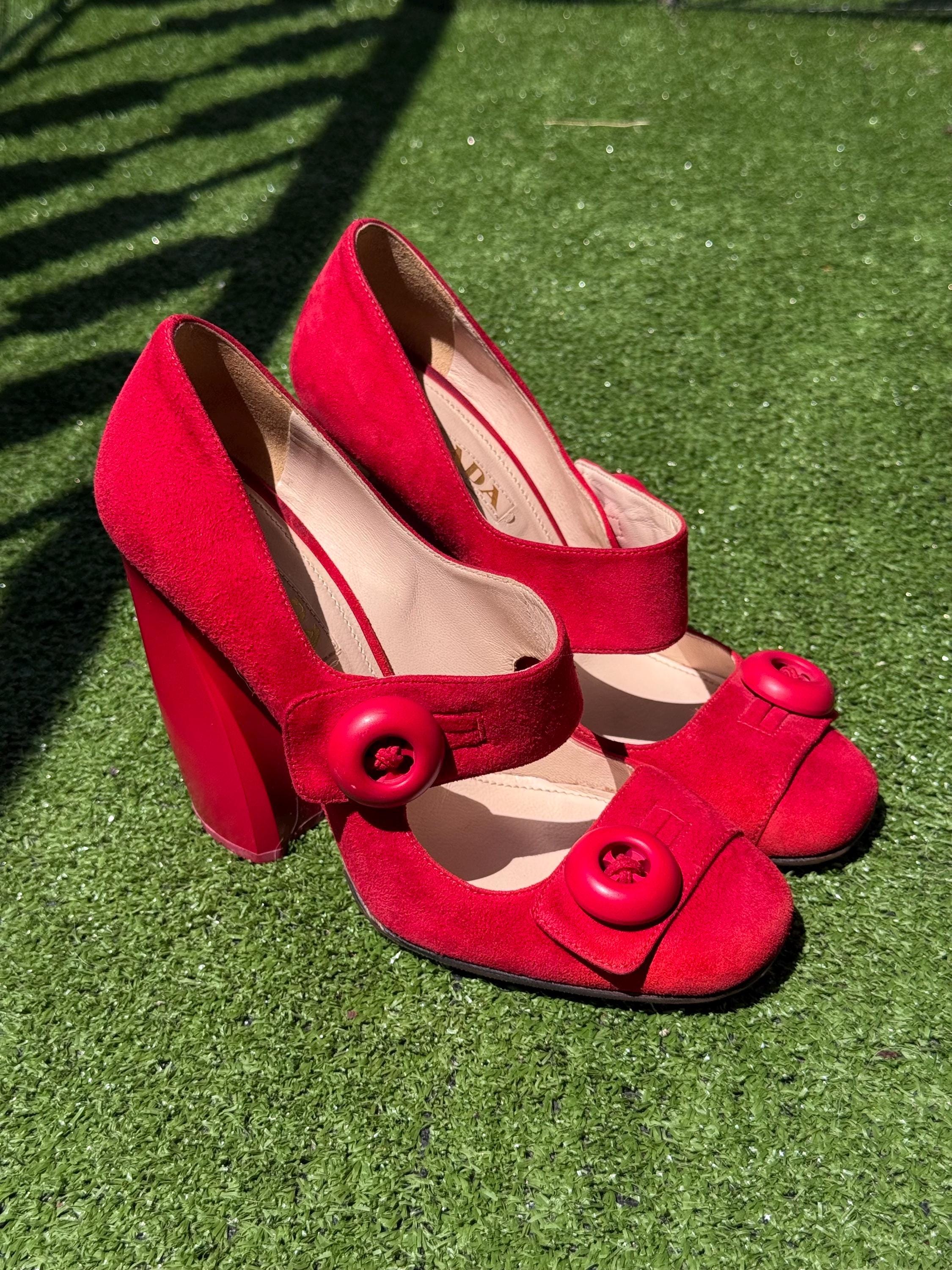 Prada Mary Janes - Etsy