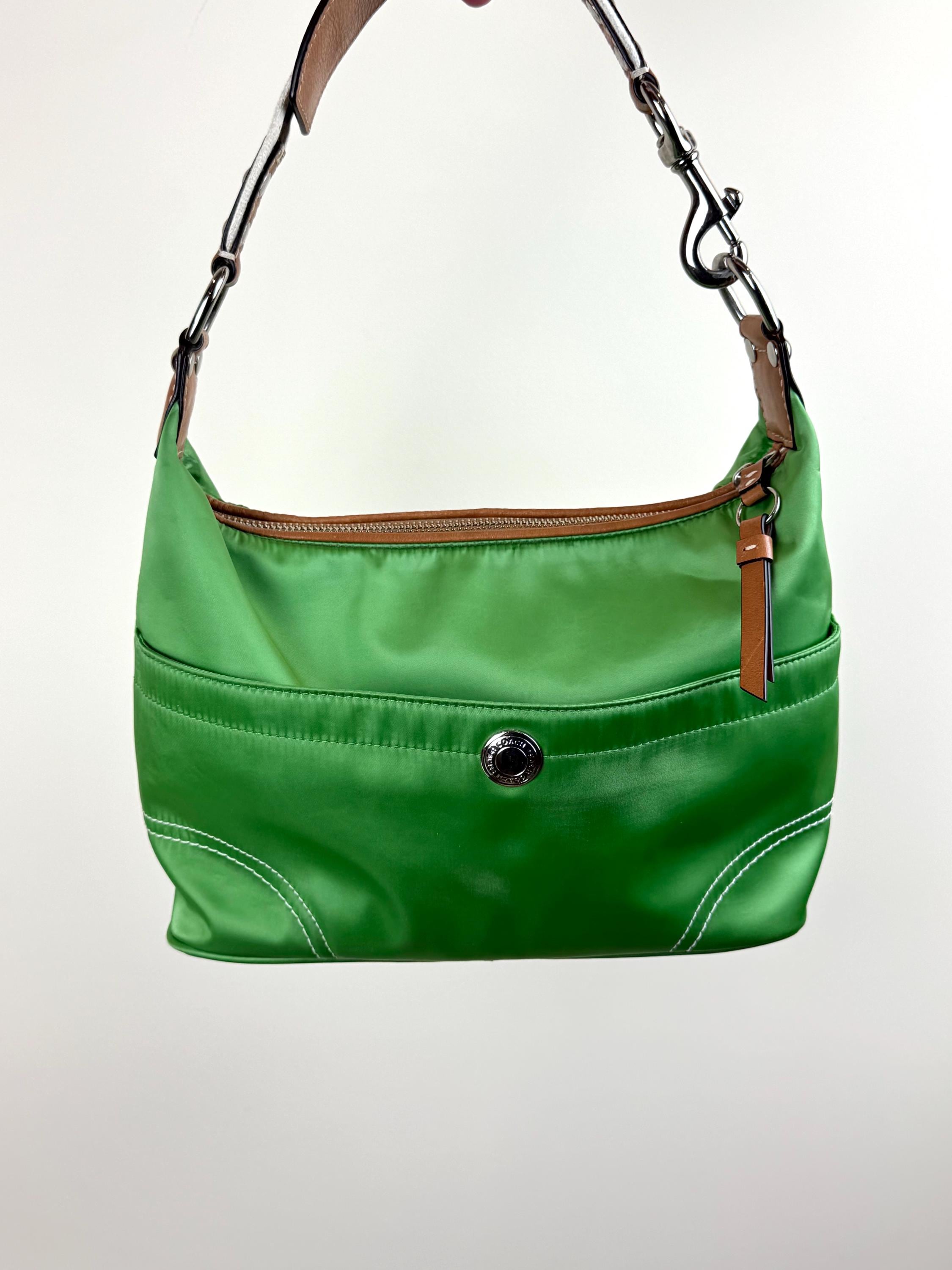 Vintage Coach Bag Green - Etsy