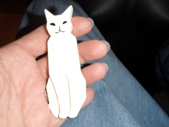 marion godart large sitting vanilla cream kitty c… - image 3