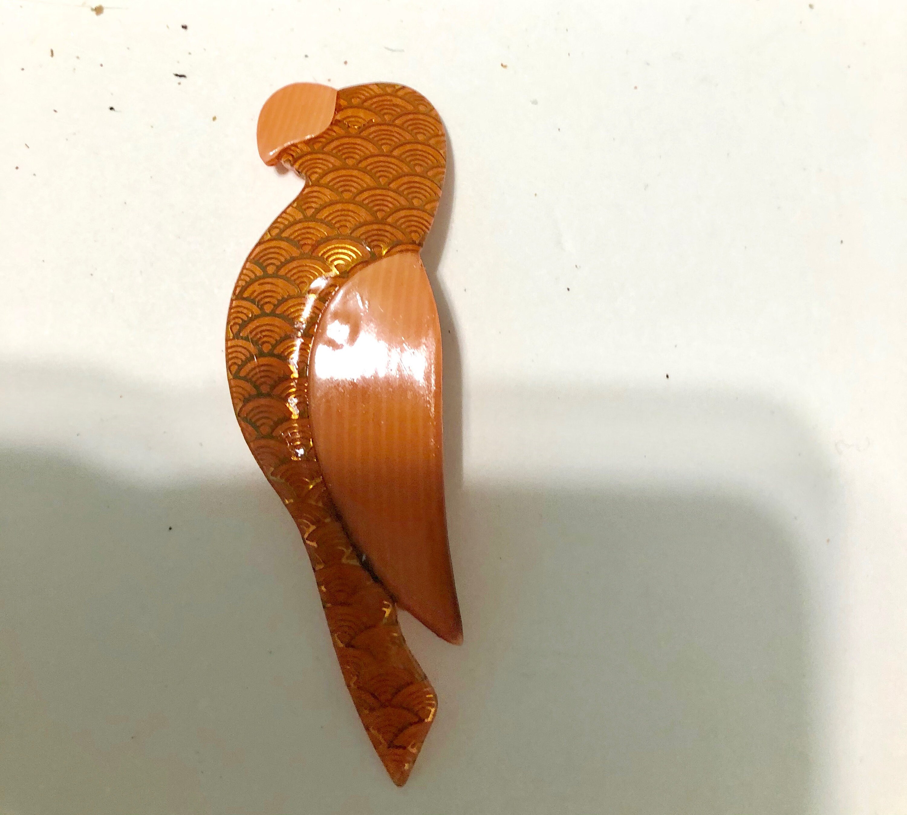 Lea Stein Paris Golden Series Parrot Bird Pin Brooch - Etsy