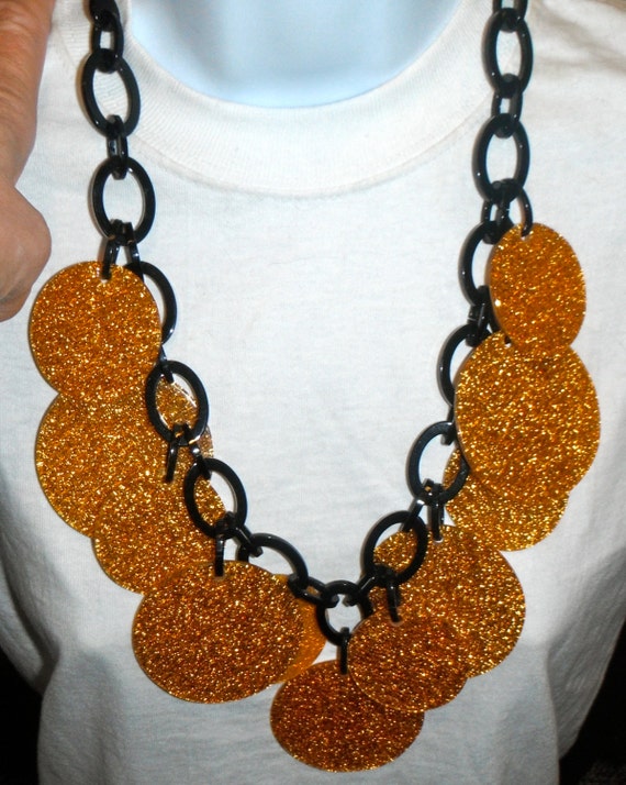 marion godart couture paris bib necklace dangling… - image 1