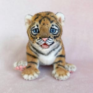 soft realistic toy tiger cub