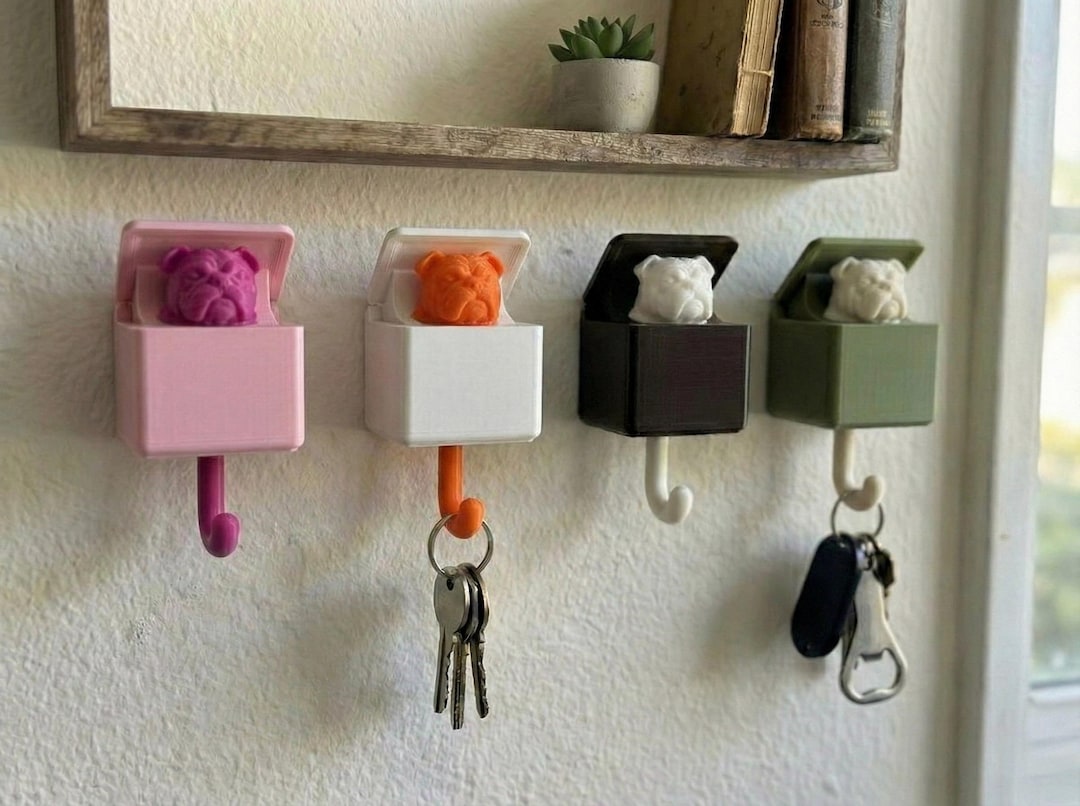 Interactive Key Holder Interactive Pop-up Dog Key Holder | Surprise Wall Hook | Peek-a-boo ...