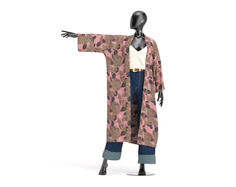 Kimono-Maxi-Bademantel für Damen | PDF-Schnittmuster | Kasumi