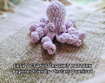 Easy Octopus Amigurumi Crochet Pattern – Beginner Friendly Toy (PDF Download)