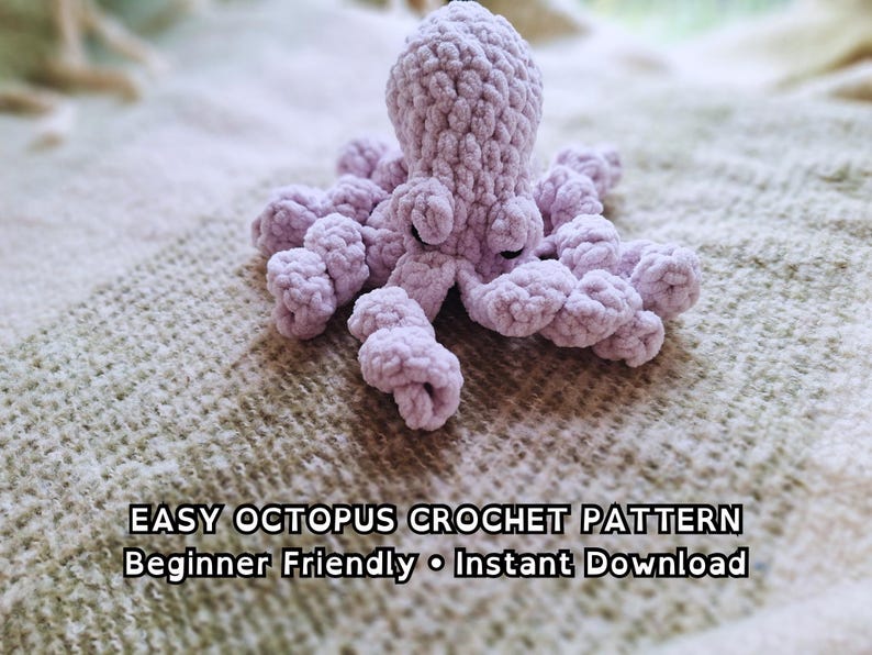 Easy Octopus Amigurumi Crochet Pattern – Beginner Friendly Toy (PDF Download) image 1
