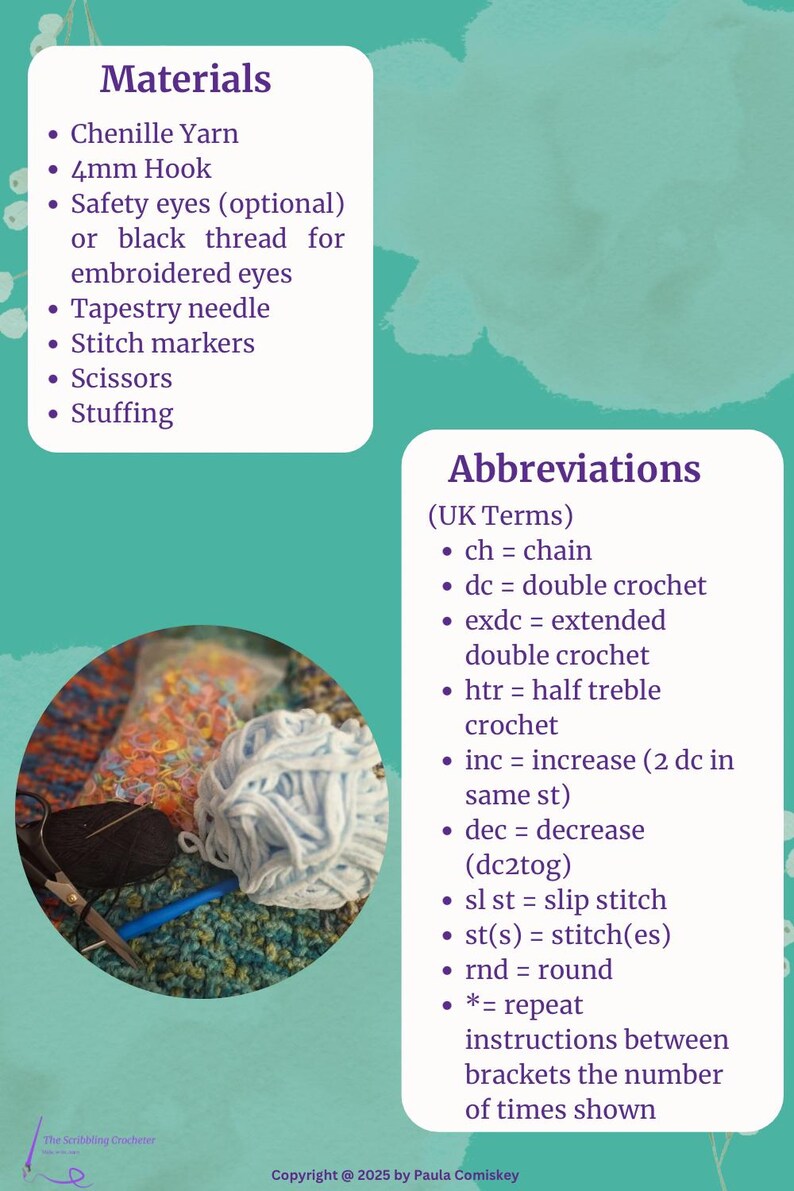 abbreviations of crochet terms