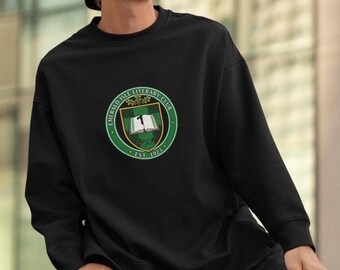 Sudadera de cuello redondo con logo de la biblioteca Celtic Crest