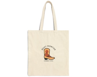 Bolso estilo bota vaquera minimalista / Estilo vaquero chic, minimalismo occidental, atardecer en el desierto