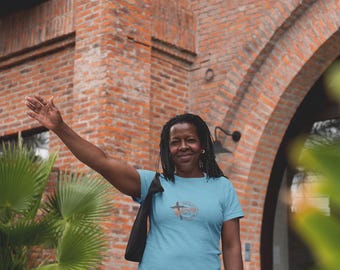 Camiseta unisex Pray Over It, con gráficos cristianos, informal y cómoda