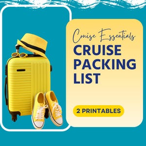 Cruise Packing Checklist Bundle | Carry-On Bag Essentials | Printable Travel Planner PDF | Instant Download