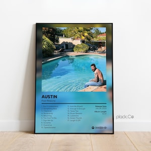 Post Malone - Austin - Custom Album Poster - Hip Hop Wall Art - Custom Album Cover - Post Malone Poster - Custom Music Print - Gift Ideas