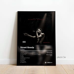 Lil Baby - Street Gossip - Custom Album Poster - Hip Hop Wall Art - Lil Baby Poster - Custom Album Cover - Custom Music Album - Gift Ideas