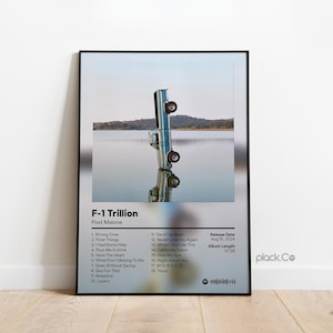 Post Malone - F1 Trillion - Custom Album Poster - Hip Hop Wall Art - Custom Album Cover - Post Malone Poster - Custom Music Print - Gifts