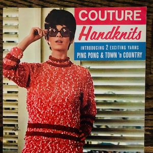 1968 Couture Handknits Pattern Magazine - Etsy