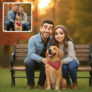 Anniversary Gift for Him | Custom Pixar Poster | Personalized Cartoon Portrait | Digital Download Wall Art from Photo