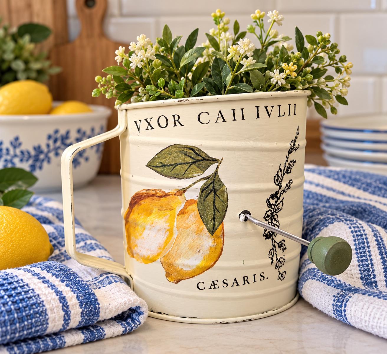Vintage Lemon Vase - Etsy