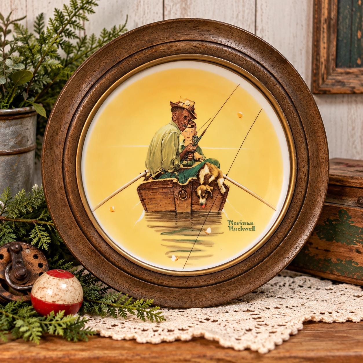 Norman Rockwell Boy Fishing - Etsy