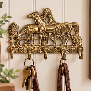 Brass Horse Wall Hooks - Etsy