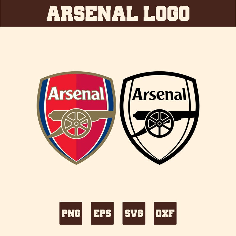 Arsenal Vecter Arsenal Logo Svg Png Eps Dxf | Arsenal Vector Crest for Cricut ...