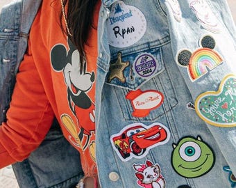 Disney Embroidered Patch, Disneyland Icons Patch, Cute Patch for Bags Hats Shirts, Magic Disney Iron-On Patch