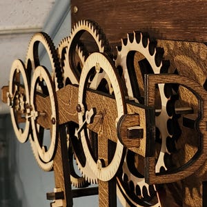 Unique Wooden Wall Clock