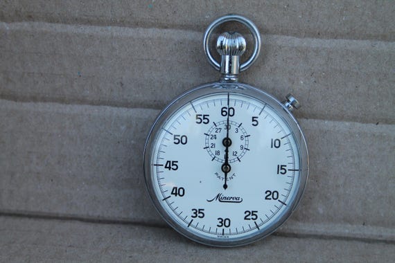Minerva Swiss Vintage Stopwatch - Gem
