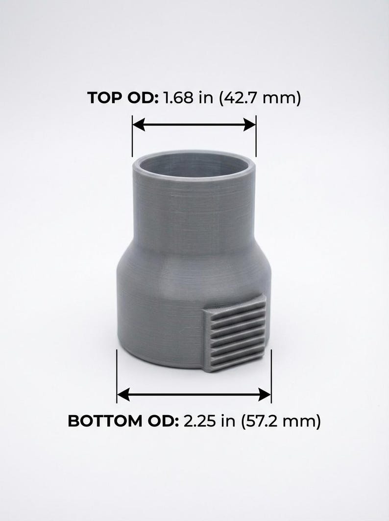 DeWalt Miter Saw Dust Collection Adapter, Ridgid Shop Vac Hose Connector image 3