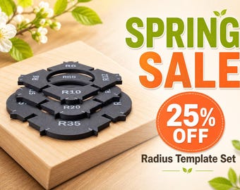 Corner Radius Router Jig Template Set – Woodworking Rounding Tool