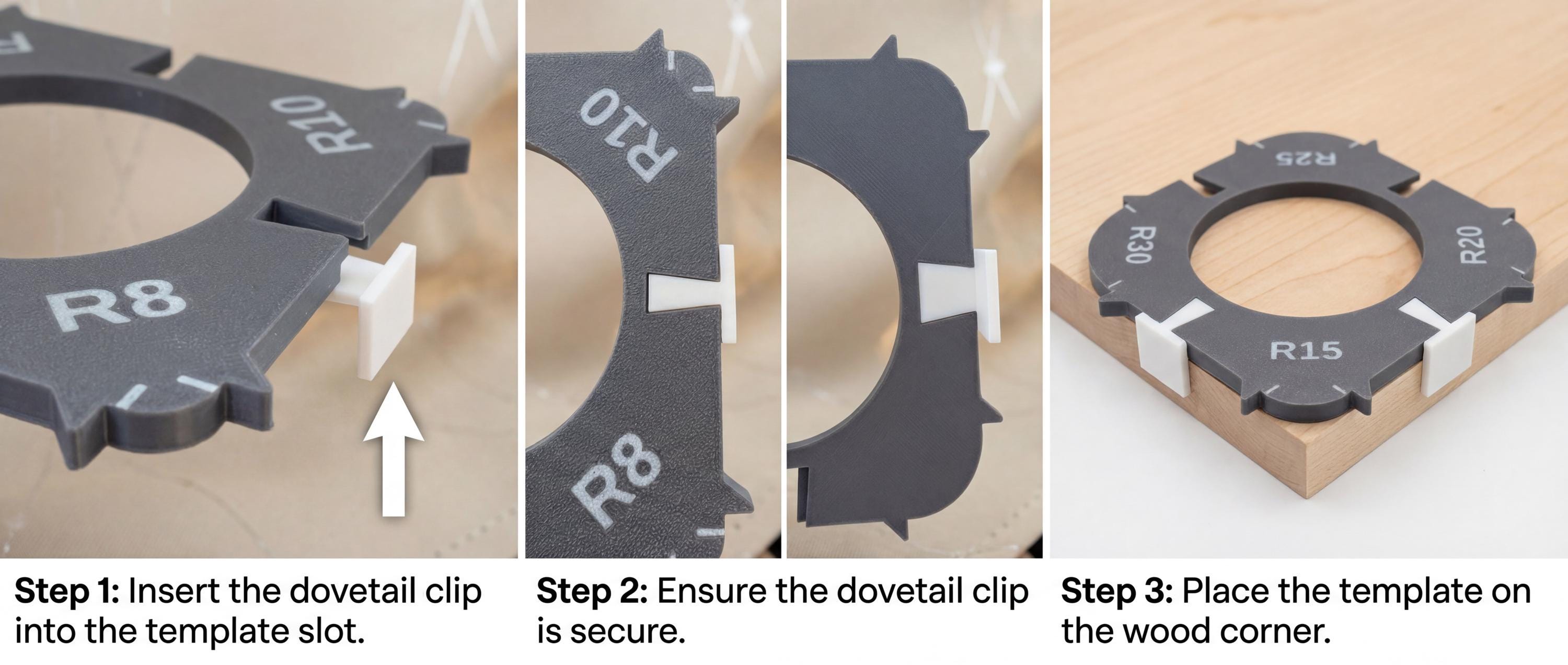 Corner Radius Router Jig Template Set – Woodworking Rounding Tool - Etsy
