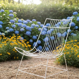 Modern Outdoor Chair 2025 | Steel Grill Design | Patio Furniture | Garden Seating Comfort | Unique Design Chair