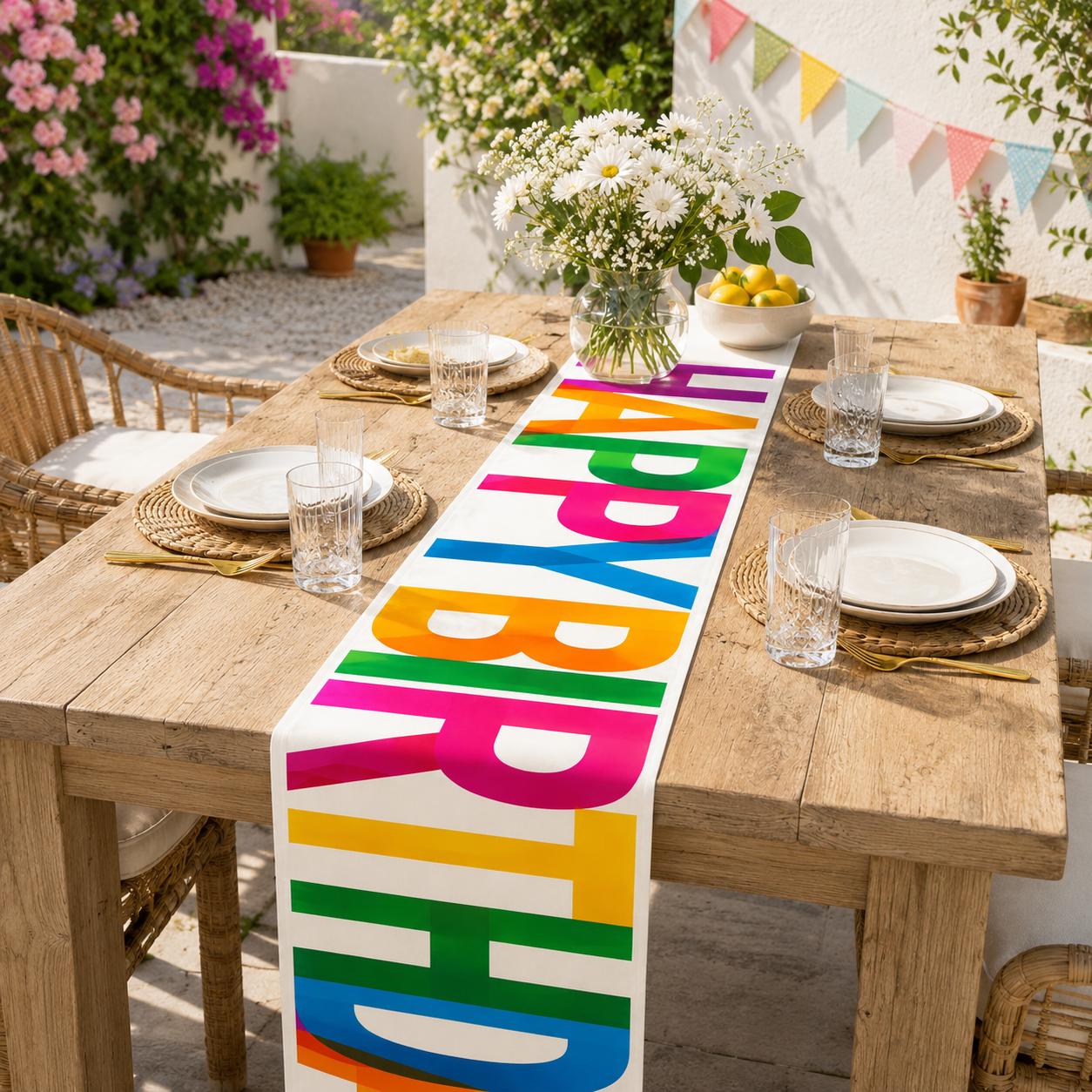 Tischdecke geburtstag tedi