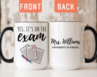 Professor Thank you Mug, Personalized Funny Professor Gift, Professor Gift From Students, Favorite Professor Mug, Best Professor Gift(A535T)