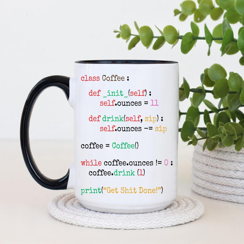 Software Developer Mug, Personalized Computer Programmer Gift, Mug For Programmer, Python Mug, Gift For Code Writers, Engineer Gift (A527T) Bild 3