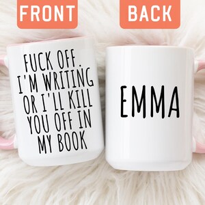 Funny Script Writer Coffee Mug, Personalized Author Coffee Mug, Gift For Writing Lover, Humorous Novelist Cup, Book Lover Coffee Cup (P484T)