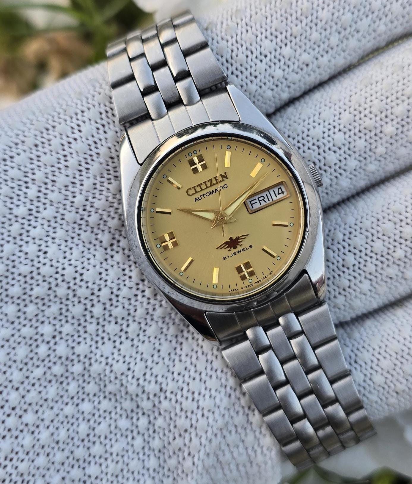 ✨SEIKO✨セイコー5✨シルバー文字盤✨デイデイト✨21JEWELS✨腕時計✨ Seiko 21 jewels - Etsy 日本